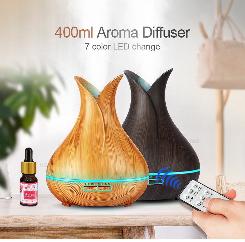 Ultrasonic Essential Oil Diffuser with LED Lights 400ml