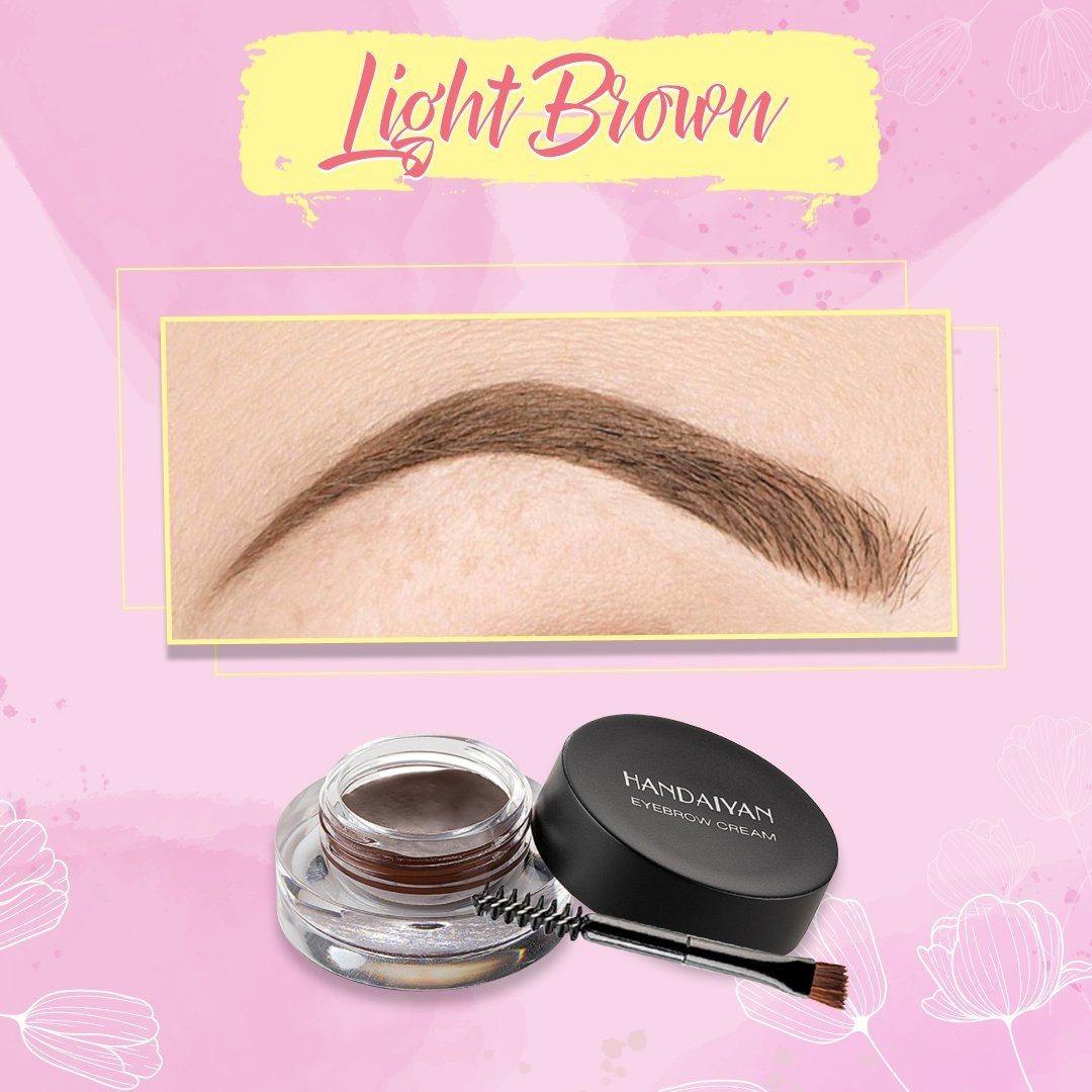 Colorful Eyebrows Ombre Eyebrow Gel & Waterproof Eyeliner Gel Color - Light Brown