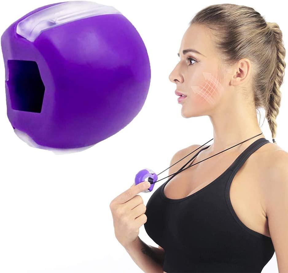 Double Chin Exercises fitness ball