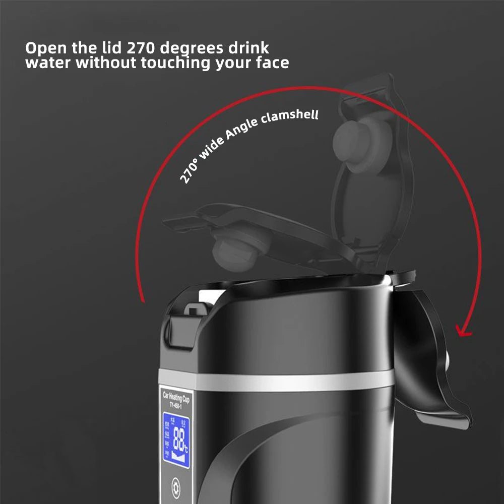 Portable LCD Car Heating Cup (450 ml)