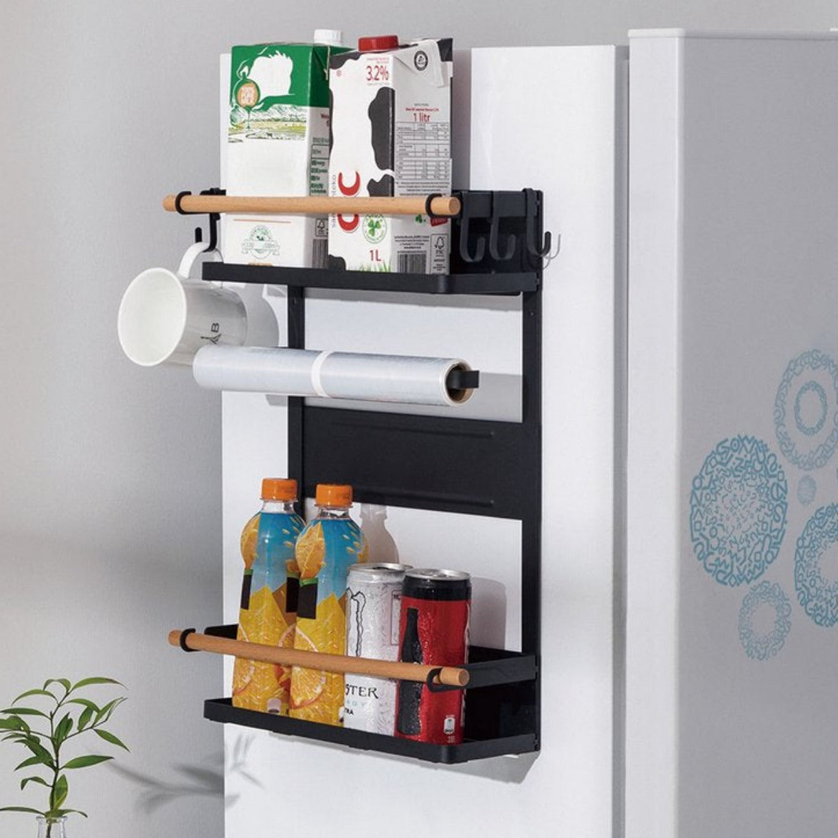 Magnetic Kitchen Racks Magnetic Kitchen Organizer Fridge Rack – Coolcat Gadget