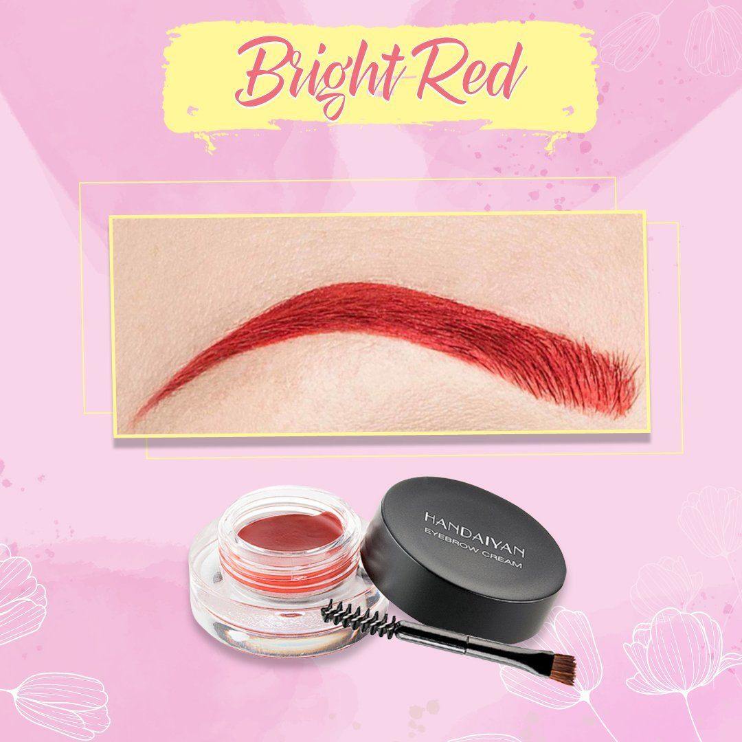 Red Colorful Eyebrows Ombre Eyebrow Gel & Waterproof Eyeliner Gel Color