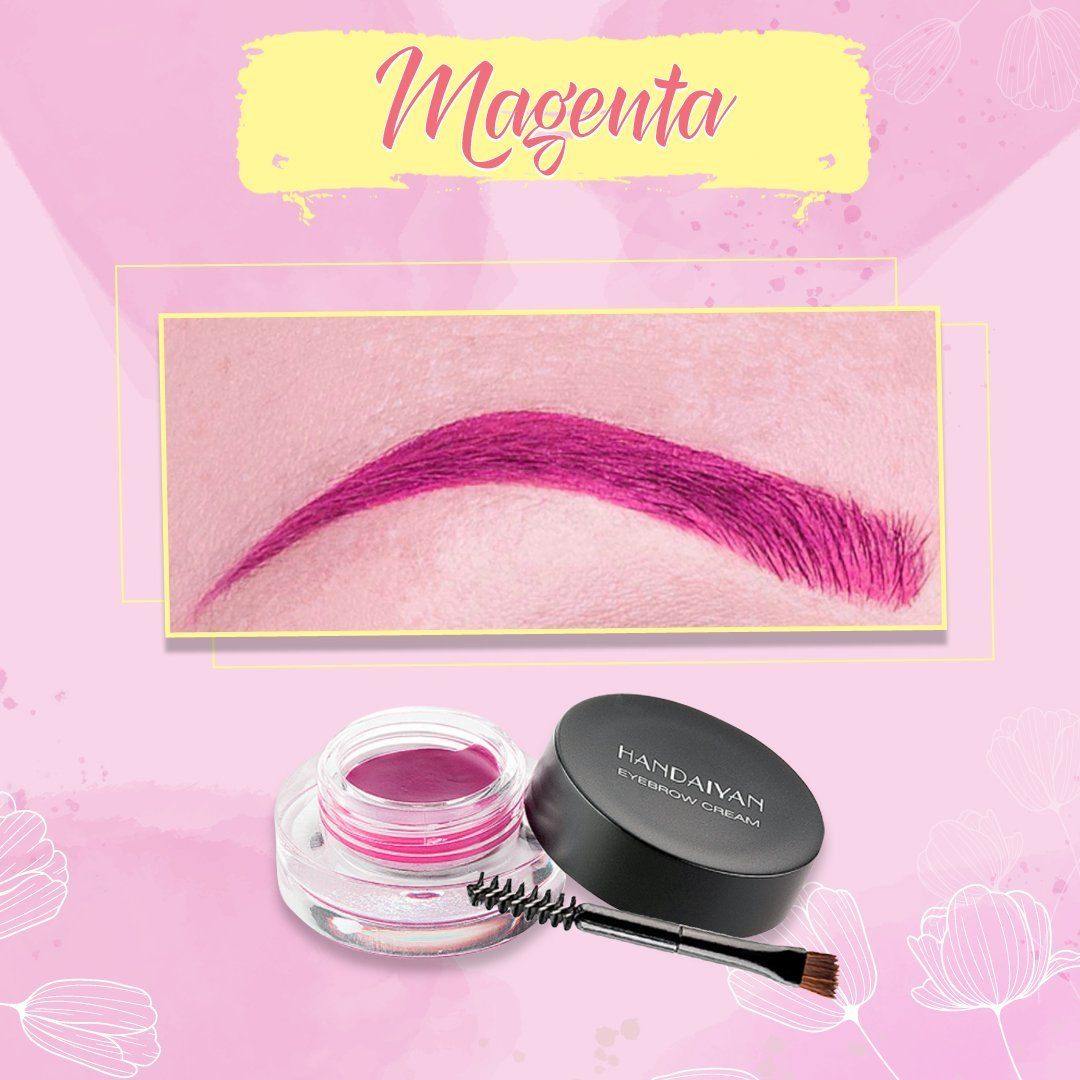 Pink Colorful Eyebrows Ombre Eyebrow Gel & Waterproof Eyeliner Gel Color