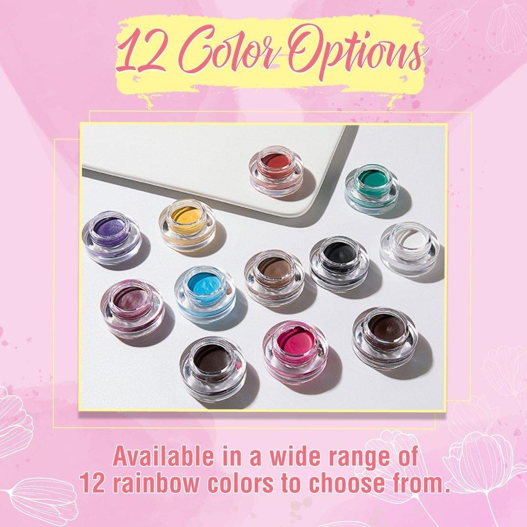 Makeup Eyebrow Color Kit with 6 Colors Makeup Eyebrow Cream and Brush, Long Lasting, Buildable, Soft & Smooth Eyebrow Makeup Set