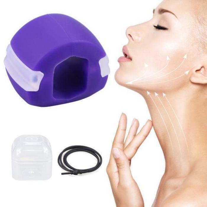 Jaw exercise ball to reduce double chin and for defined jawline with face workout