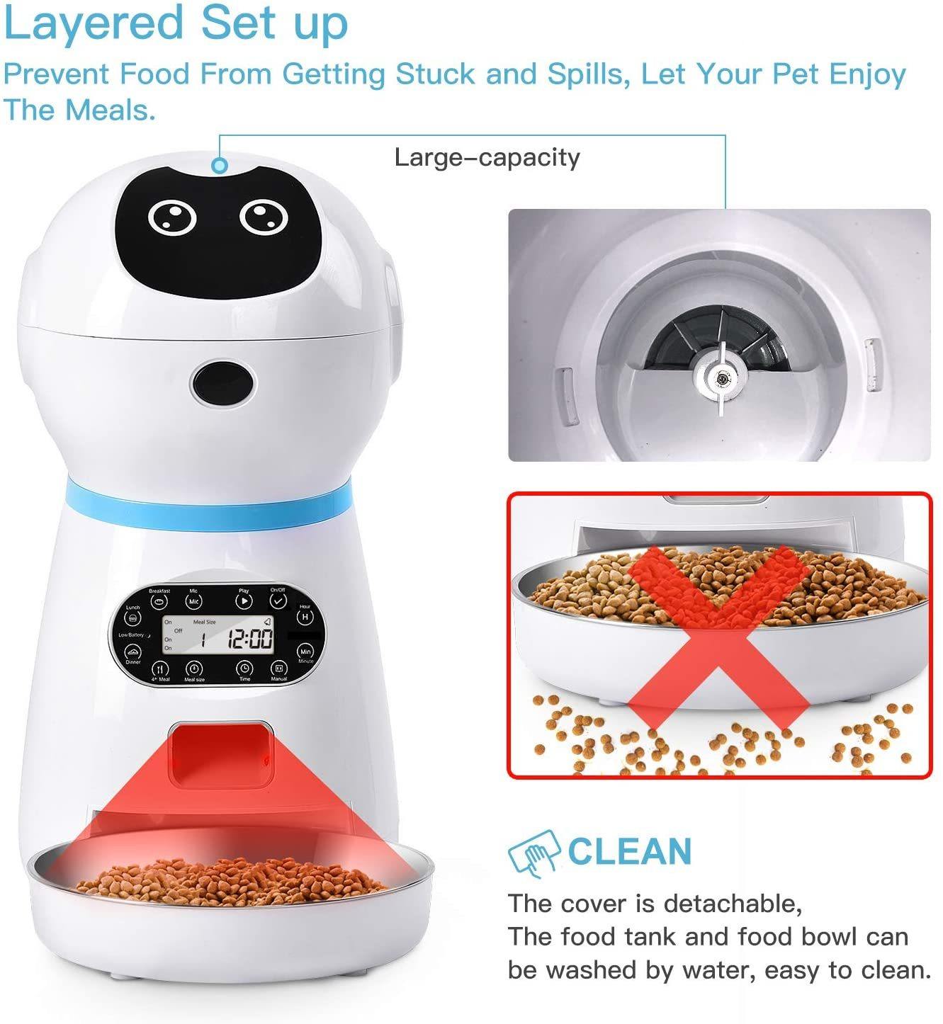 Automatic Robot Pet Feeder with Voice Record