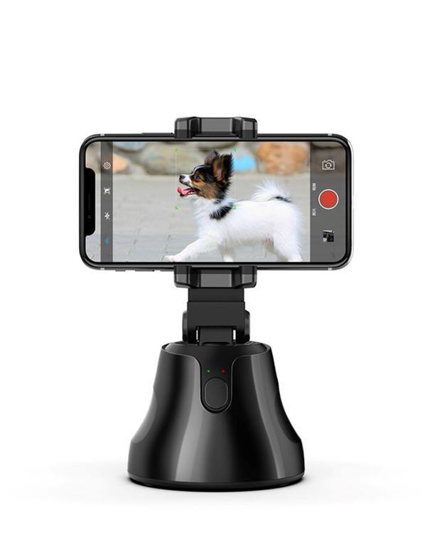 Face Tracking Phone Holder & 360° Auto Rotation Camera
