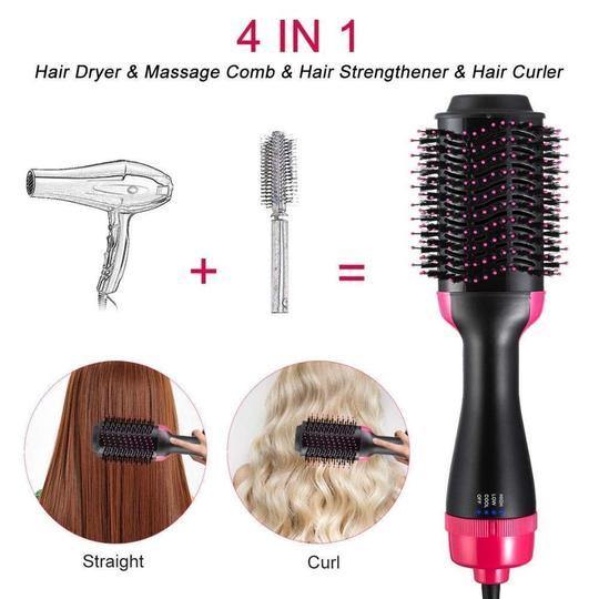 Salon Blowout at home - Hair Dryer, Straightener & Volumizer Brush