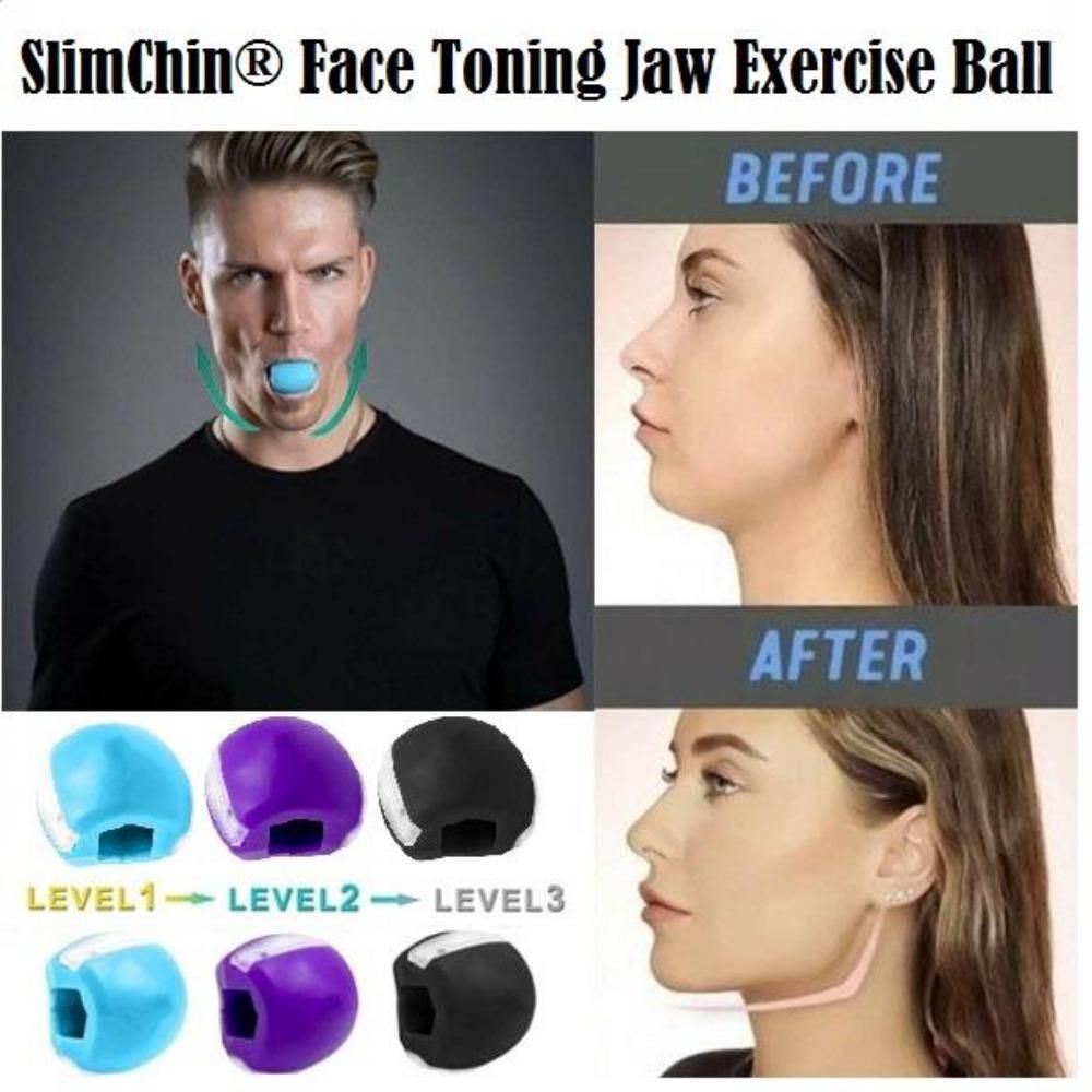 SlimChin® Face Toning Jaw Exercise Ball - Jawnline Fitness Ball