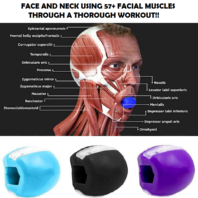 Jaw Trainer Facial Muscle Chewer Face Neck Jaw Exercise Ball