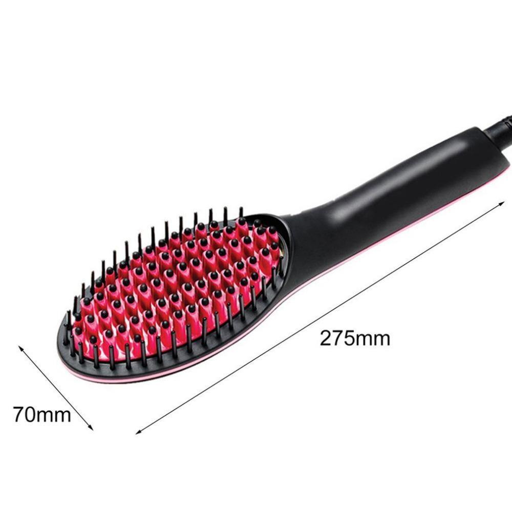 Electric Hair Straightener Brush with LCD Display - CoolCatGadget