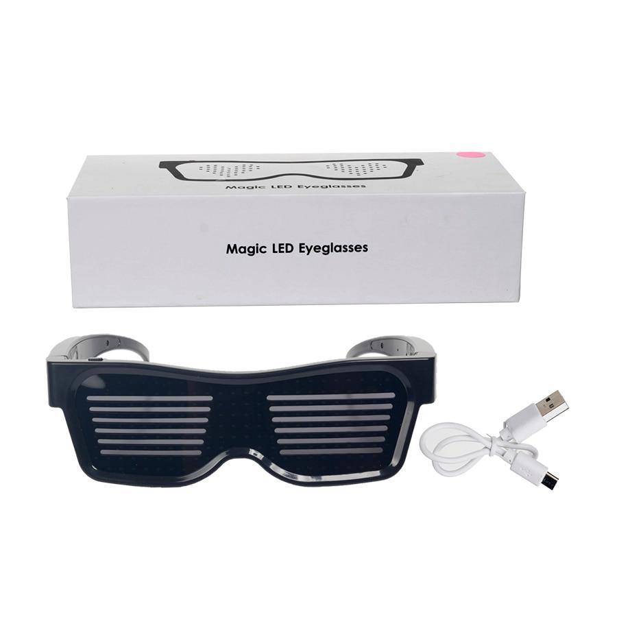 Magic Led Glasses - programmable led reaction sunglasses