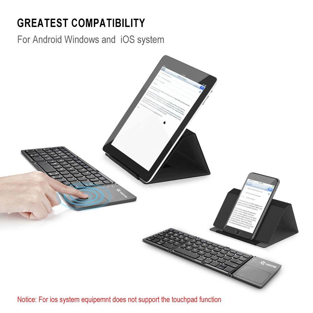 Portable Mini Foldable Bluetooth Keyboard
