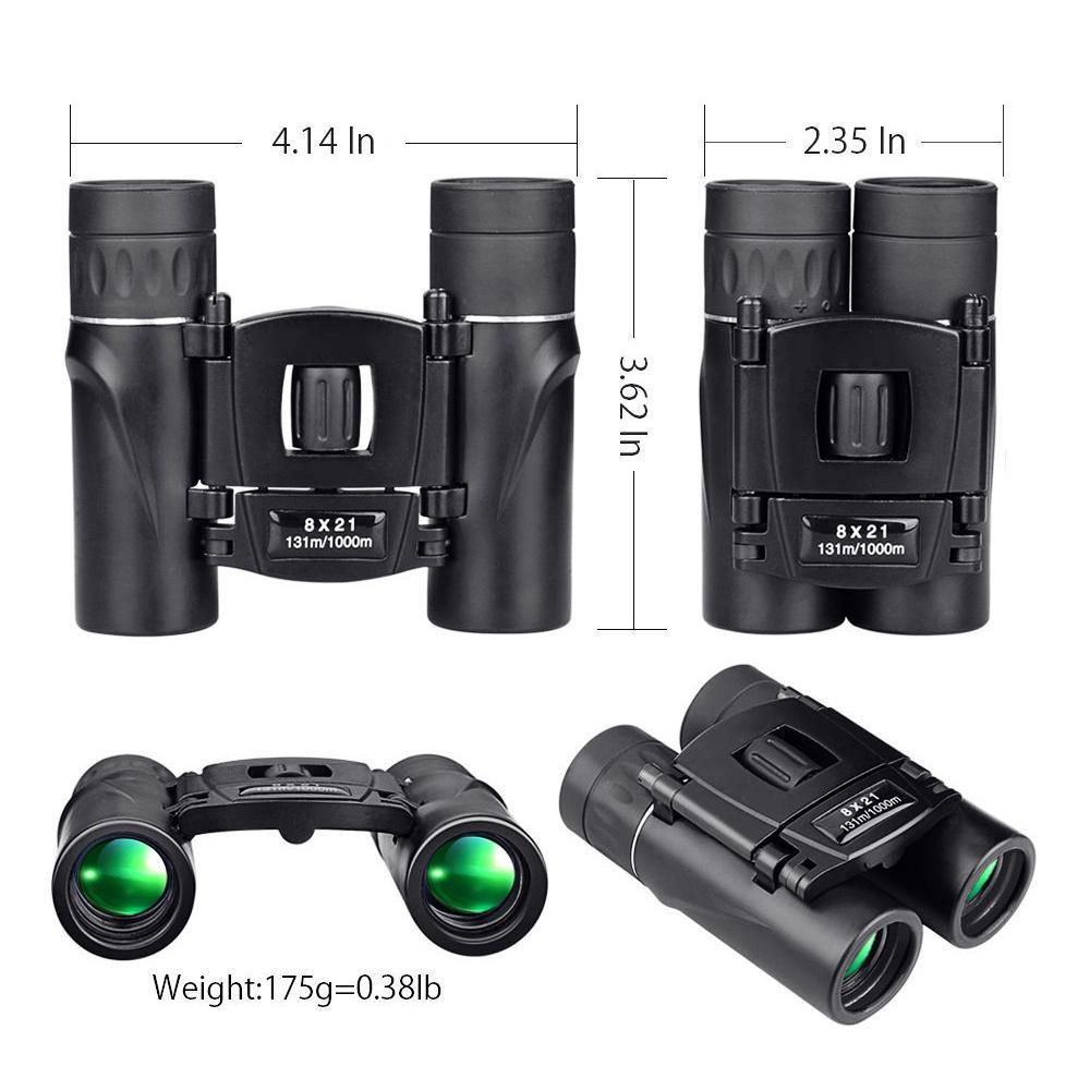 8x21 Compact Zoom Binocular (1000m Range)